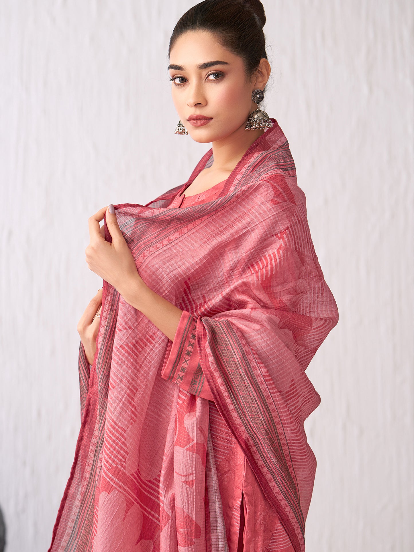 Jhil Mil Elegant Italian Satin  Kurta Set with Dupatta