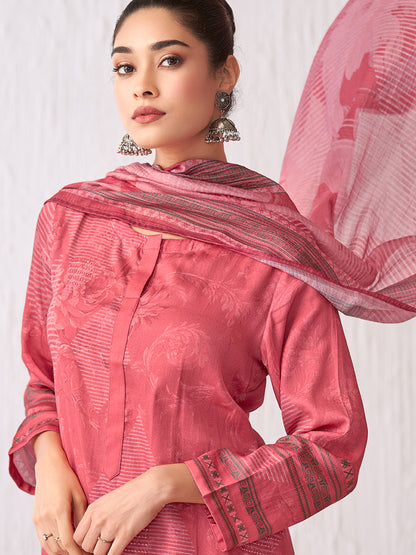 Jhil Mil Festive Italian Satin  Kurta Set with Dupatta