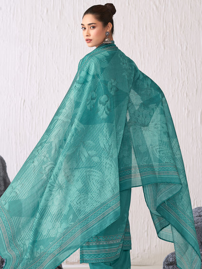 Jhil Mil Festive Italian Satin  Kurta Set with Dupatta