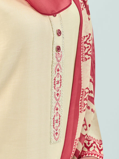 SEJAL CHIKU Pure Muslin Suit Set with Exquisite Handwork & Embroidery