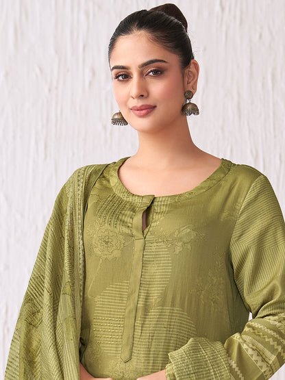 Jhil Mil Classic Italian Satin  Kurta Set with Dupatta