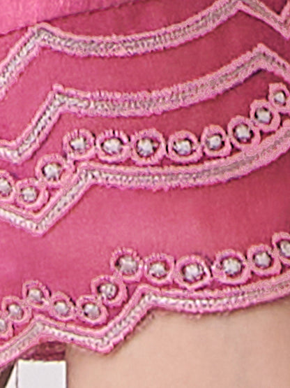 Jhil Mil Classic Italian Satin  Kurta Unstitched Set with Dupatta