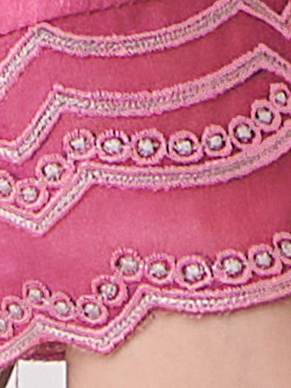 Jhil Mil Handcrafted Italian Satin  Kurta Set with Dupatta