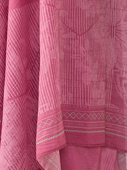 Jhil Mil Classic Italian Satin  Kurta Unstitched Set with Dupatta