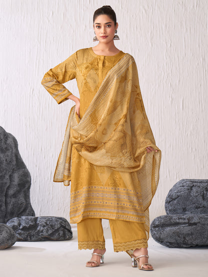 Jhil Mil Luxe Italian Satin  Kurta Set with Dupatta