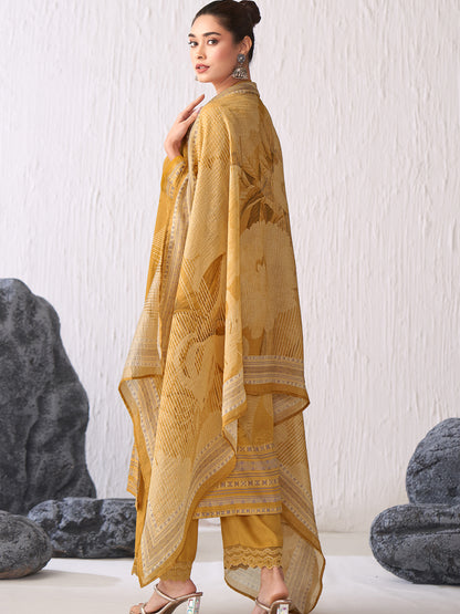 Jhil Mil Handcrafted Italian Satin  Kurta Set with Dupatta