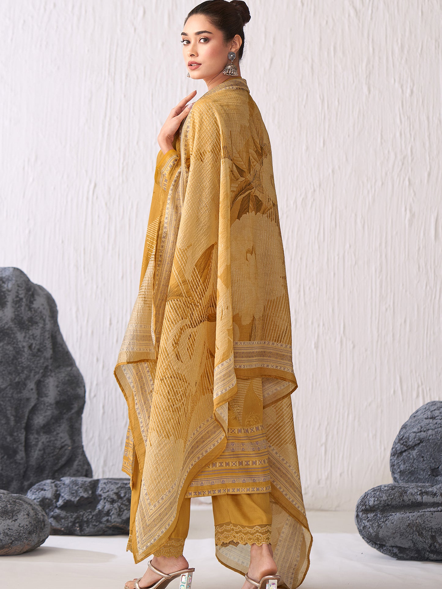 Jhil Mil Classic Italian Satin  Kurta Set with Dupatta