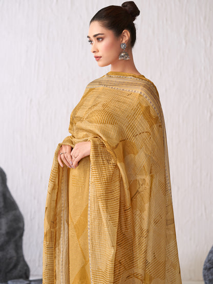 Jhil Mil Festive Italian Satin  Kurta Set with Dupatta