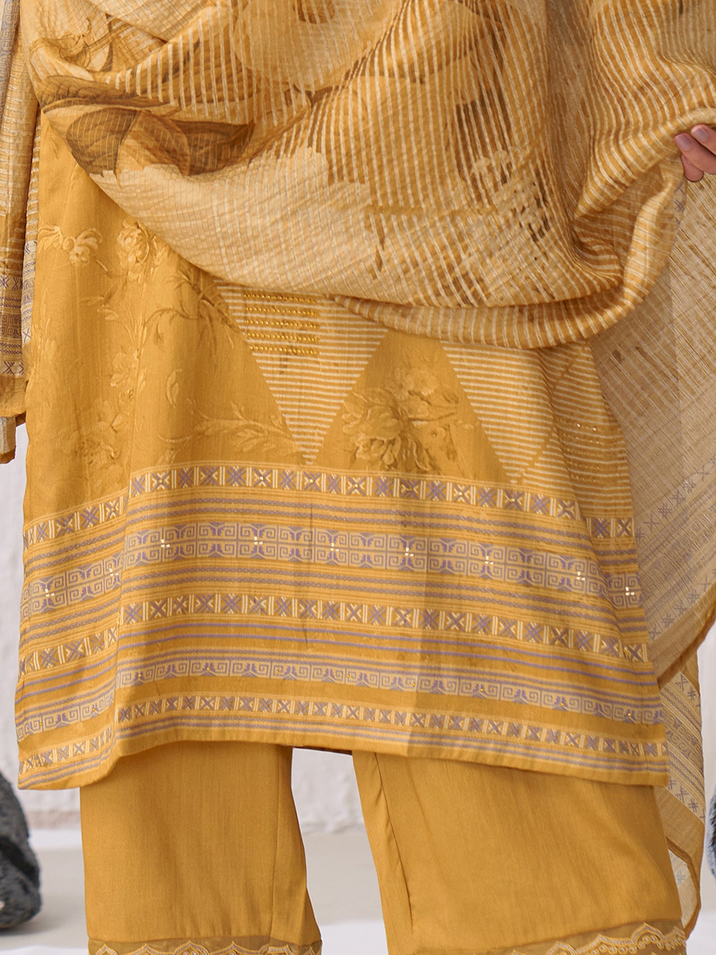 Jhil Mil Classic Italian Satin  Kurta Set with Dupatta