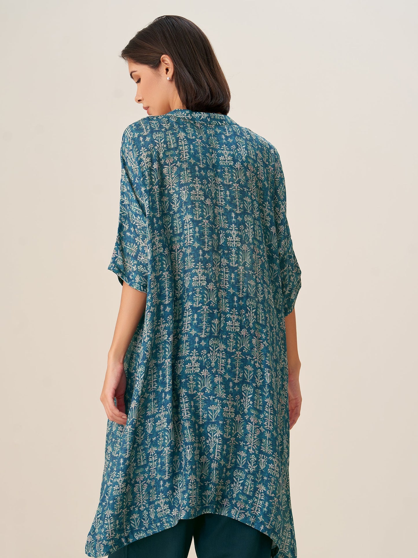 Graceful Digital Print Tunic Top