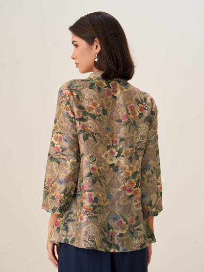 Elara Elegance Digital Print Top