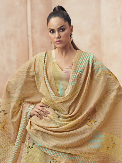 DITYA Golden Sunrise Pure Cotton Suits Set