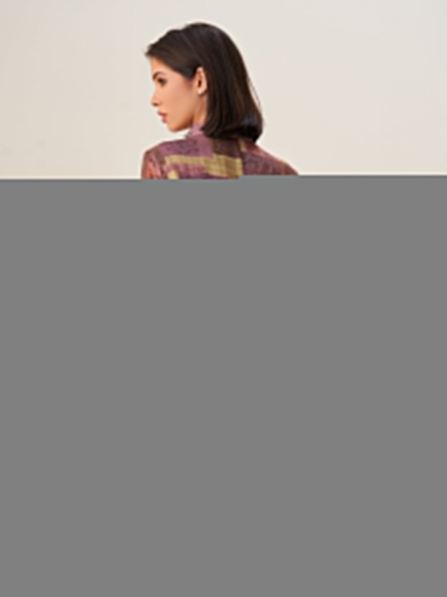 Graceful Digital Print Tunic Top