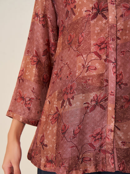 Velora Luxe Digital Print Top