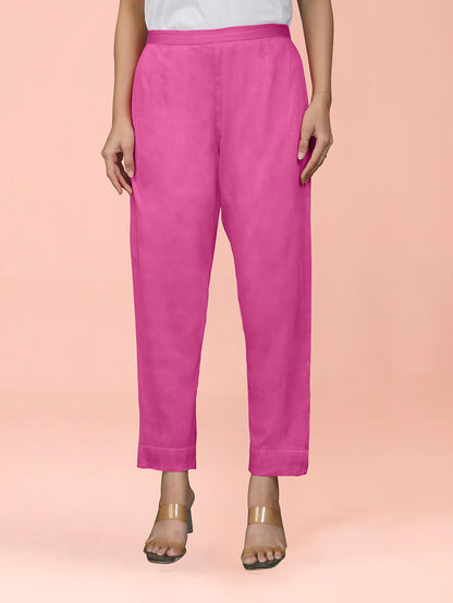 Pink Cotton Satin Bottom