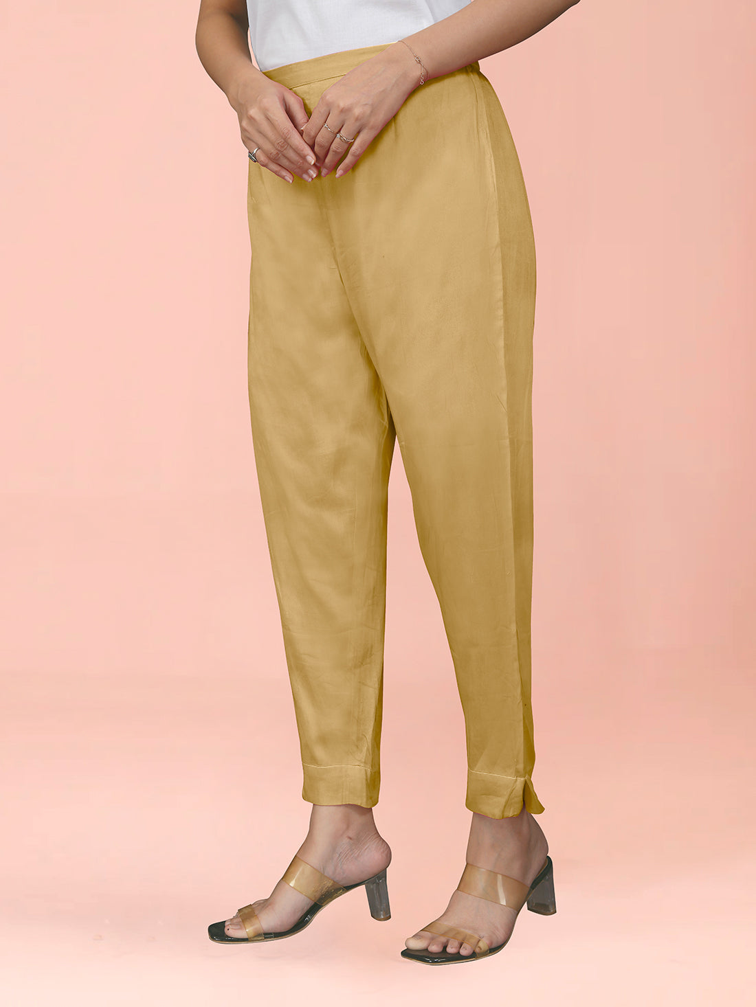 Mustard Cotton Satin Bottom