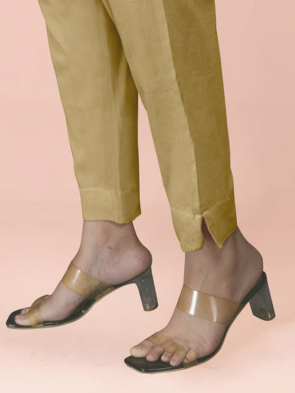 Yellow Cotton Satin Bottom