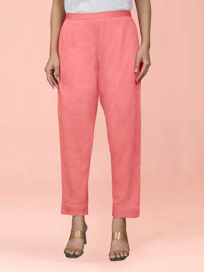 Peach Cotton Satin Bottom