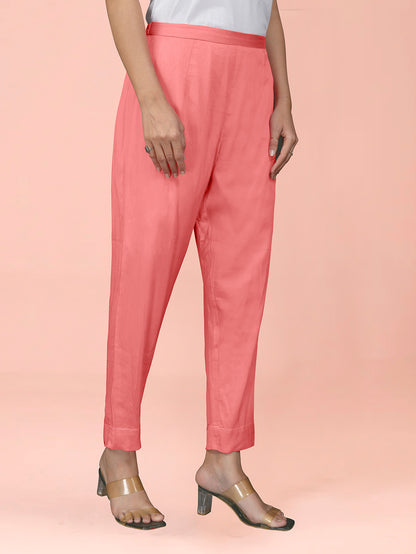 Peach Cotton Satin Bottom