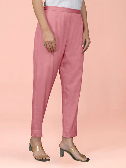 Metallic Pink  Cotton Satin Bottom