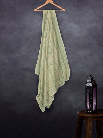 Premium Cotton Muslin Base Dupatta Light Liril