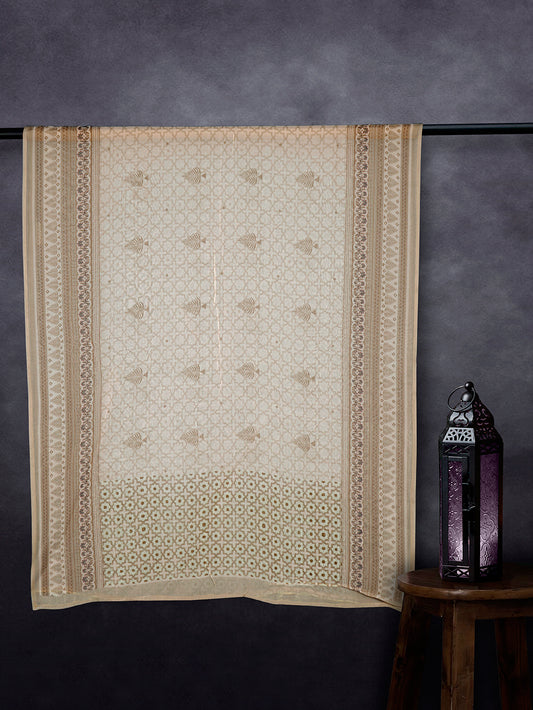 Luxe Organza Base Dupatta Chiku