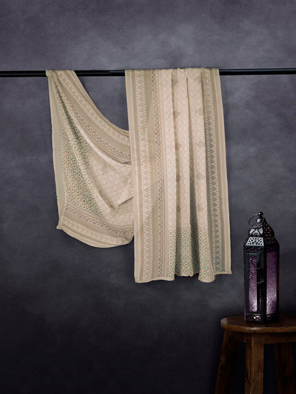 Luxe Organza Base Dupatta Chiku