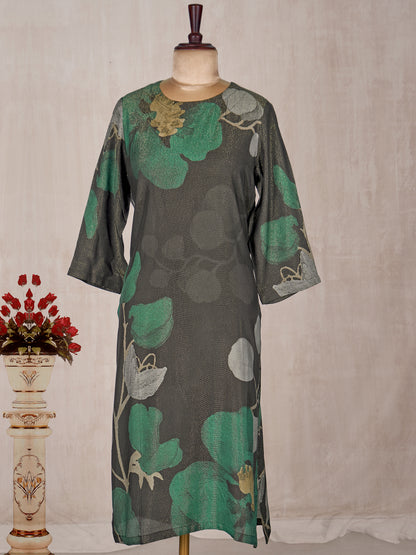 Elegant Black Pure Base Kurti with Luxe Finish and Timeless Appeal